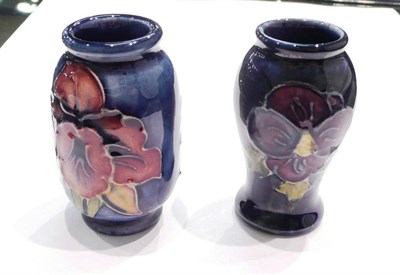 Lot 183 - Two Walter Moorcroft miniature vases