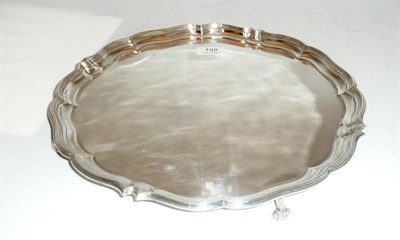 Lot 198 - A silver salver, Sheffield 1941, 41oz