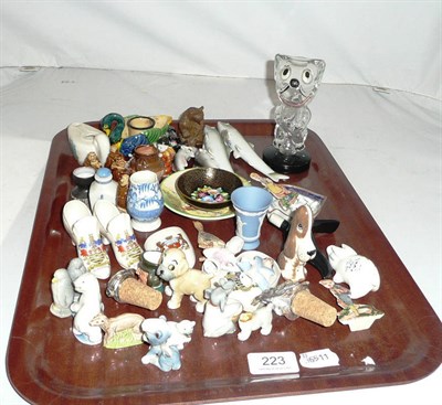 Lot 223 - Quantity of Wade Whimsies and miniature figures