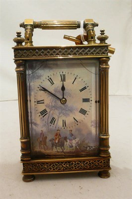 Lot 252 - French carriage clock