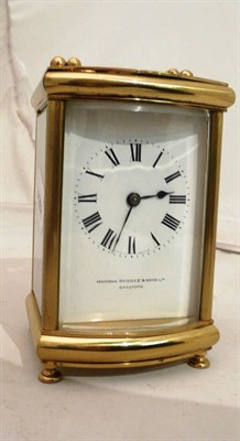 Lot 255 - Brass cased carriage clock