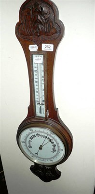 Lot 262 - Oak-cased barometer (presentation)