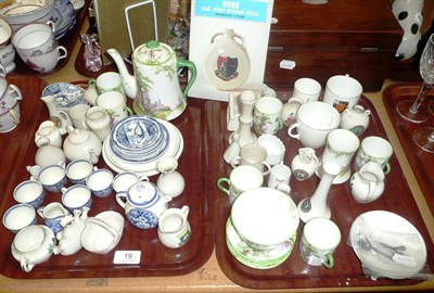 Lot 19 - A Royal Albert 'Greenwood Tree' coffee set, a Wedgwood child's blue and white tea set and...