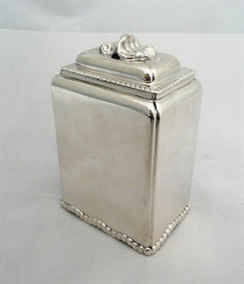 Lot 64 - A silver tea caddy, 8oz approximate weight