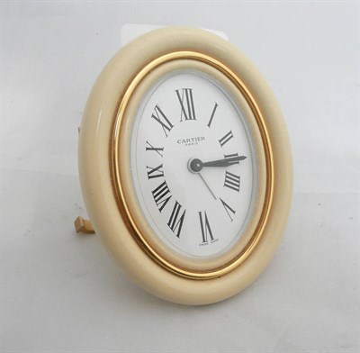 Lot 80 - Cartier boudoir clock