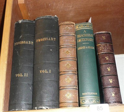 Lot 85 - Froissart (John), Chronicles of England, France, Spain, 1839, 2 vols., original cloth...