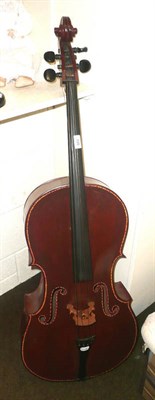 Lot 109 - A violoncello with painted decoration