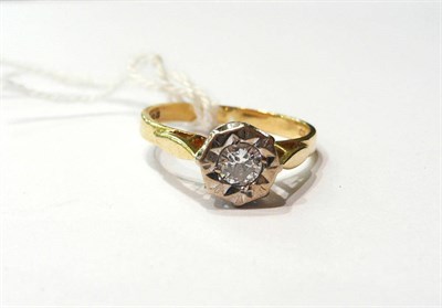 Lot 122 - An 18ct gold diamond solitaire ring, carat weight 0.33 approximately