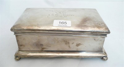 Lot 165 - A silver-mounted casket
