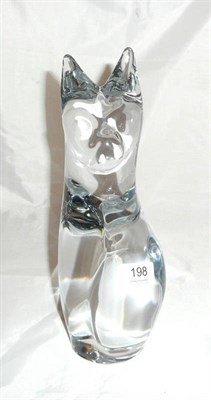 Lot 198 - A Daum glass figure of a cat