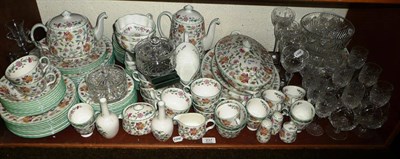 Lot 237 - An extensive Minton Haddon Hall dinner and tea service including teapot, coffee pot, dinner plates