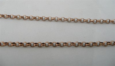 Lot 265 - A 9ct rose gold necklace, 15g