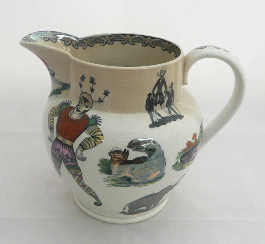 Lot 431 - An Elsmore & Forster pottery jug, Joseph Oliver 1861 (slightly stained) with a family marriage...