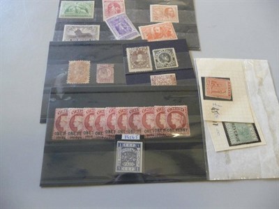 Lot 34 - A Small Range of British Commonwealth issues on stockcards. Includes Palestine February 1918 1p...