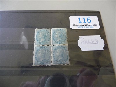 Lot 116 - India. 1856-1864 1/2a blue, block of four, unused SG 37