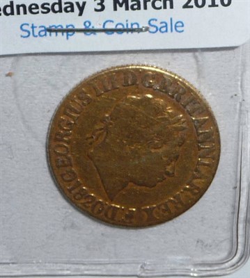 Lot 273 - An 1820 Sovereign, about Fine