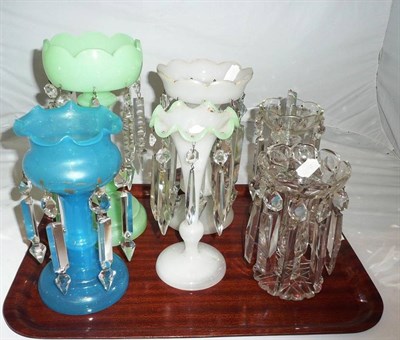 Lot 11 - A collection of glass lustres