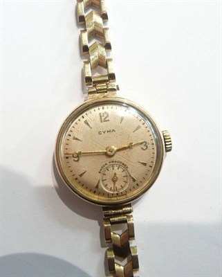 Lot 99 - A 'Cyma' lady's wristwatch