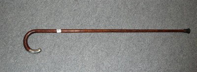 Lot 121 - A silver-mounted walking stick