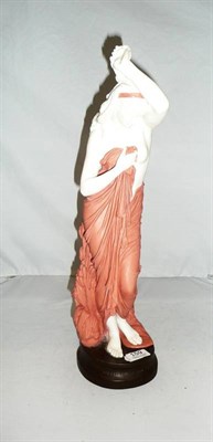 Lot 159 - A Minton terracotta, brown and white Parian figure "The Flowers of the Field"