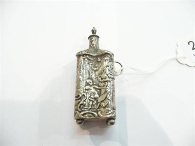 Lot 216 - A silver scent bottle