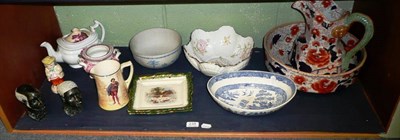 Lot 239 - Jug and bowl, pottery, Doulton, etc