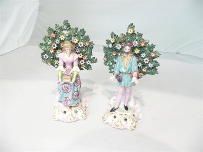 Lot 253 - Pair of Samson figures  - Hamlet and Ophelia