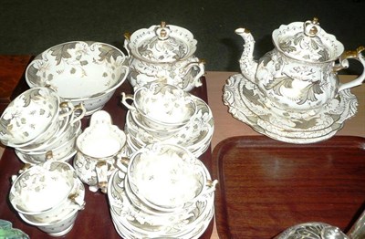 Lot 272 - A Rockingham tea set of thirty one pieces