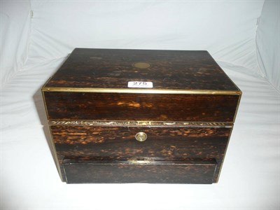 Lot 275 - Early 19th century Coromandel sewing/vanity box