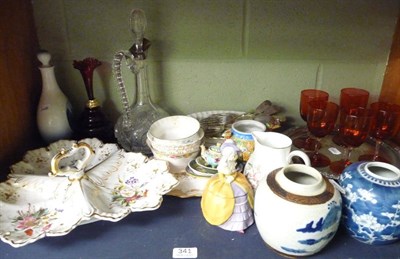 Lot 341 - Quantity of ceramics and glass