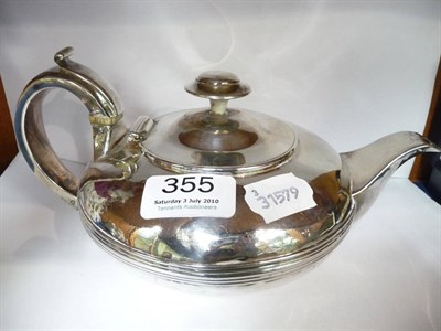 Lot 355 - A 19th century silver teapot, London 1823