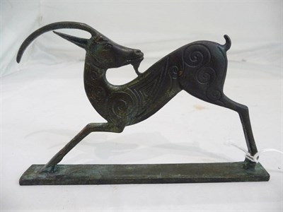 Lot 368 - A Haganot-type bronze figure of an oryx