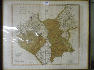 Lot 392 - Early 19th century map - Leicestershire