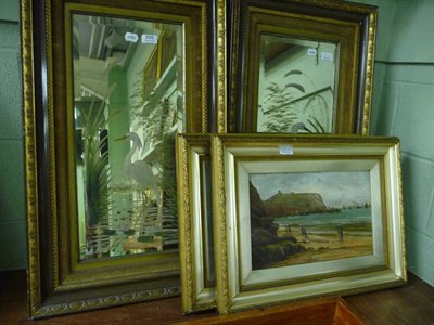 Lot 399 - J Williamson - 'Morning Scarborough' and 'Evening South Bay, Scarborough' pair of oils on...