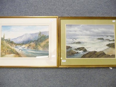 Lot 416 - J Barrie Haste, Scene in Turkey; watercolour "Eiders" by Elizabeth Gray (2)