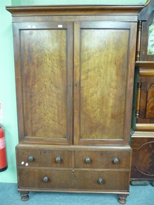 Lot 426 - Mahogany linen press