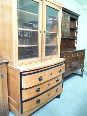 Lot 431 - Bookcase on chest