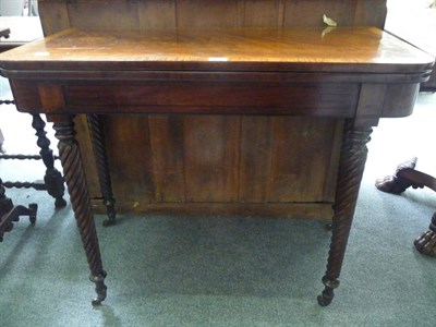 Lot 471 - Mahogany card table