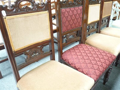 Lot 488 - Four late Victorian chairs