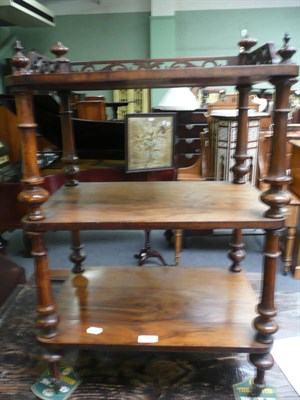 Lot 513 - Victorian mahogany whatnot