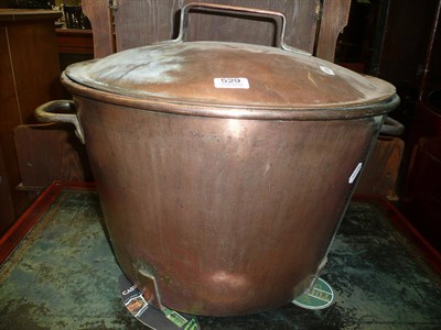 Lot 529 - Copper cauldron