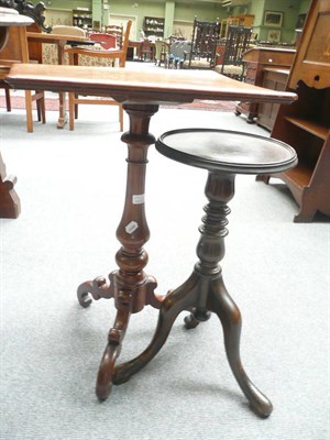 Lot 550 - Two tripod tables