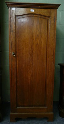 Lot 556 - Oak hanging wardrobe