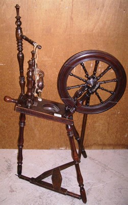 Lot 1052 - 19th Century Spinning Wheel Stamped 'Doughty, York'.