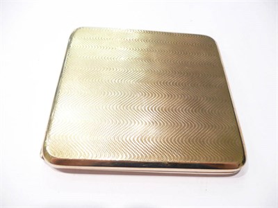 Lot 17 - A 9 carat gold cigarette case