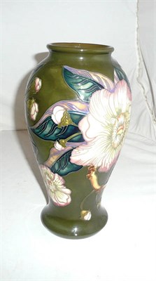 Lot 71 - Moorcroft green ground vase