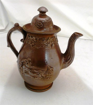 Lot 84 - A 19th century stoneware coffee pot