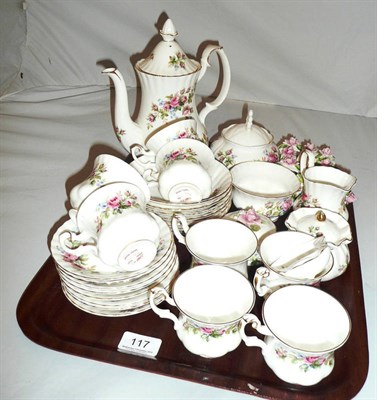 Lot 117 - Royal Albert 'Moss Rose' pattern tea wares