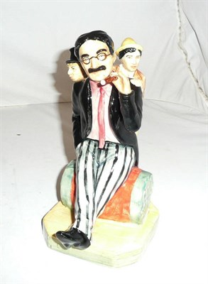 Lot 133 - Peggy Davies jug 'The Marx Brothers'