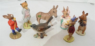 Lot 135 - Seven Beatrix Potter/Beswick figures